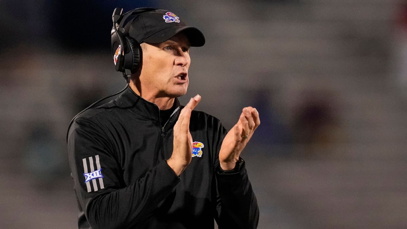 Kansas Jayhawks football coach Lance Leipold has no plans to leave