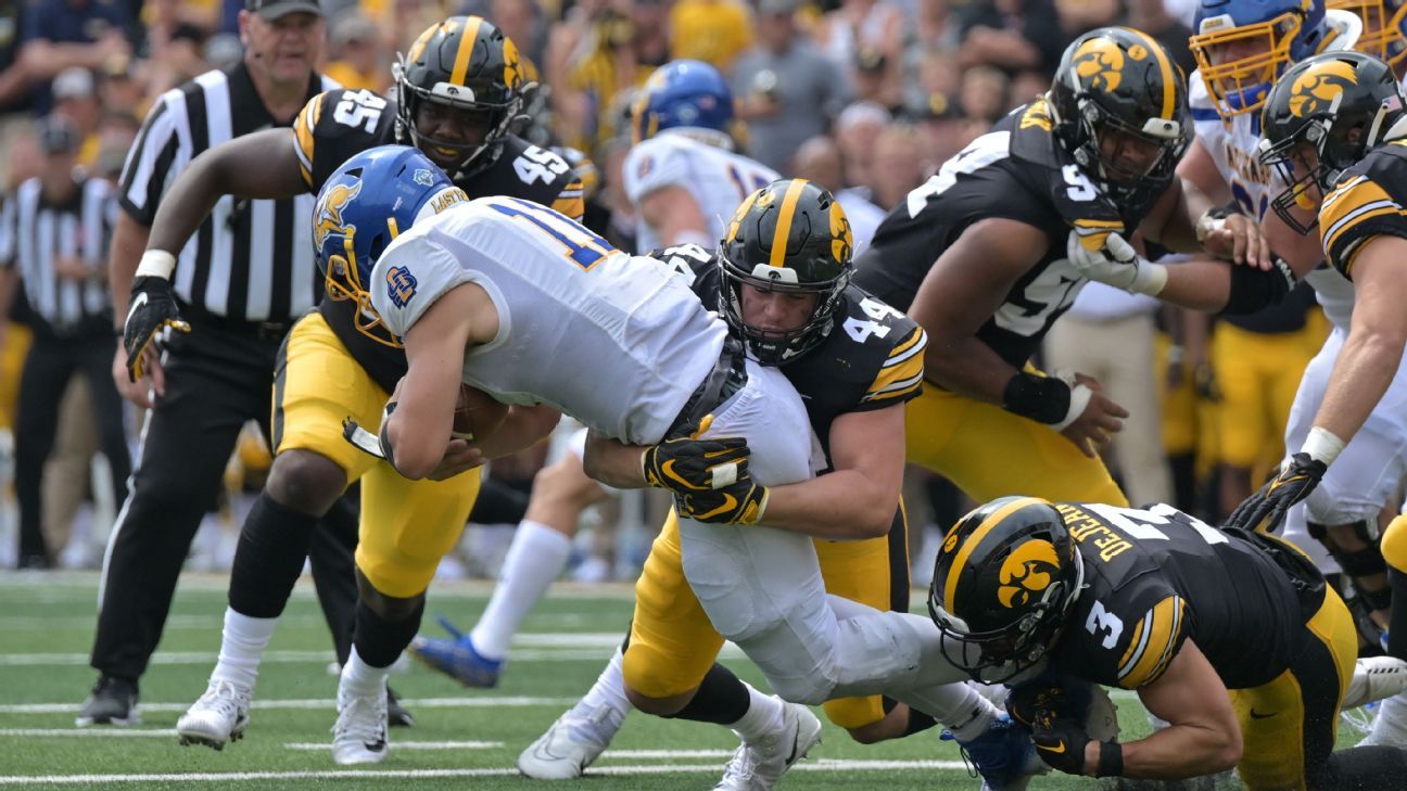 Safety dance: Iowa escapes South Dakota St.