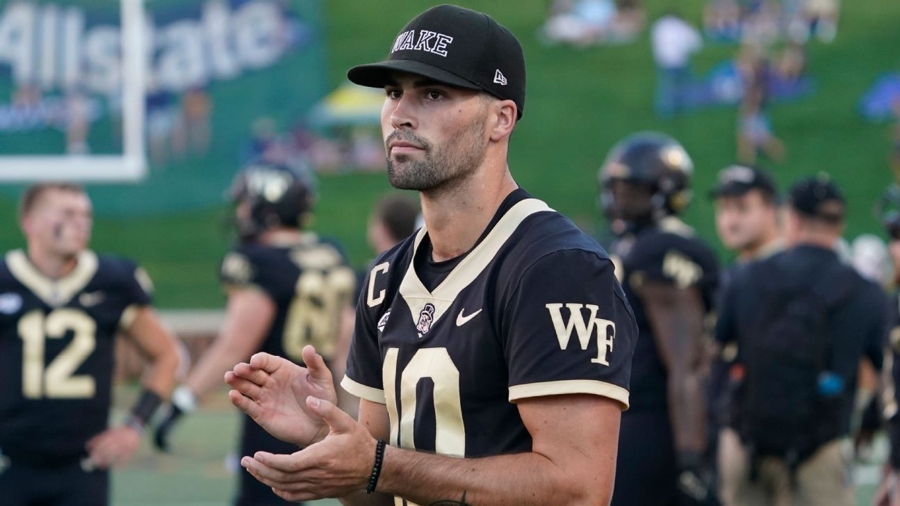 Wake Forest QB Sam Hartman cleared to play following blood clot issue