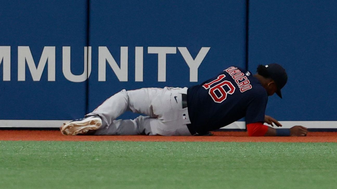 Franchy Cordero of the Boston Red Sox screams out after his throwing  News Photo - Getty Images