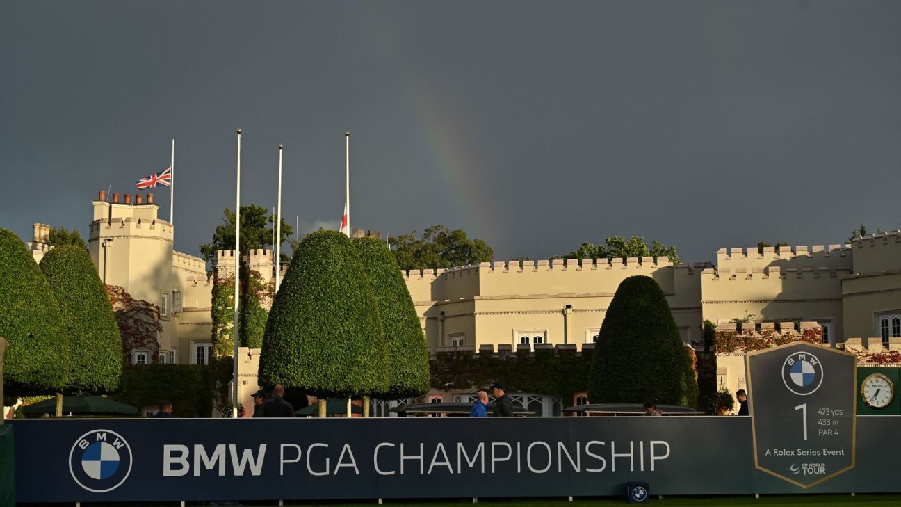 BMW PGA Championship halts play following the death of Queen Elizabeth II