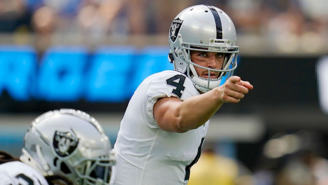 Derek Carr visiting Jets as search for veteran QB heats up