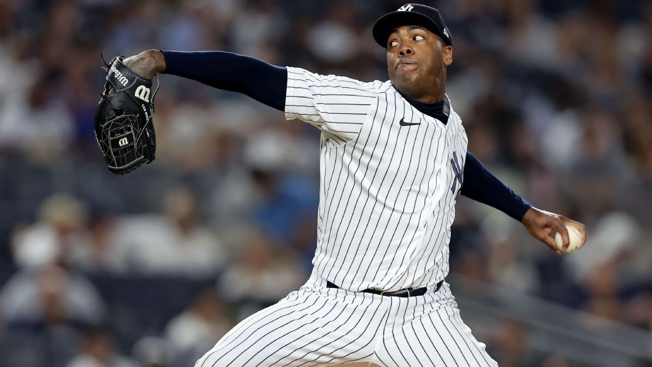 New York Yankees 26-man roster, five-man rotation and starting lineup