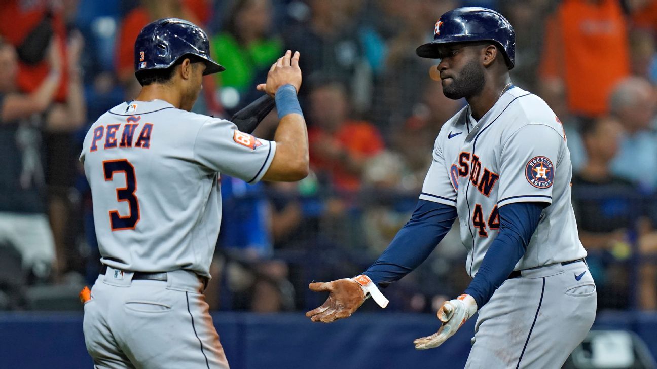 Astros report: It's all for one and one for all in OF battles