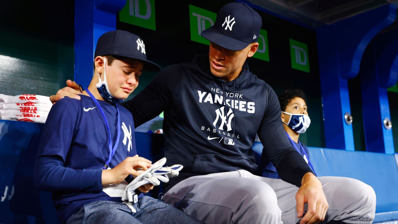 Yankees' Aaron Judge Talks Playing Catch With His Dad as a Kid