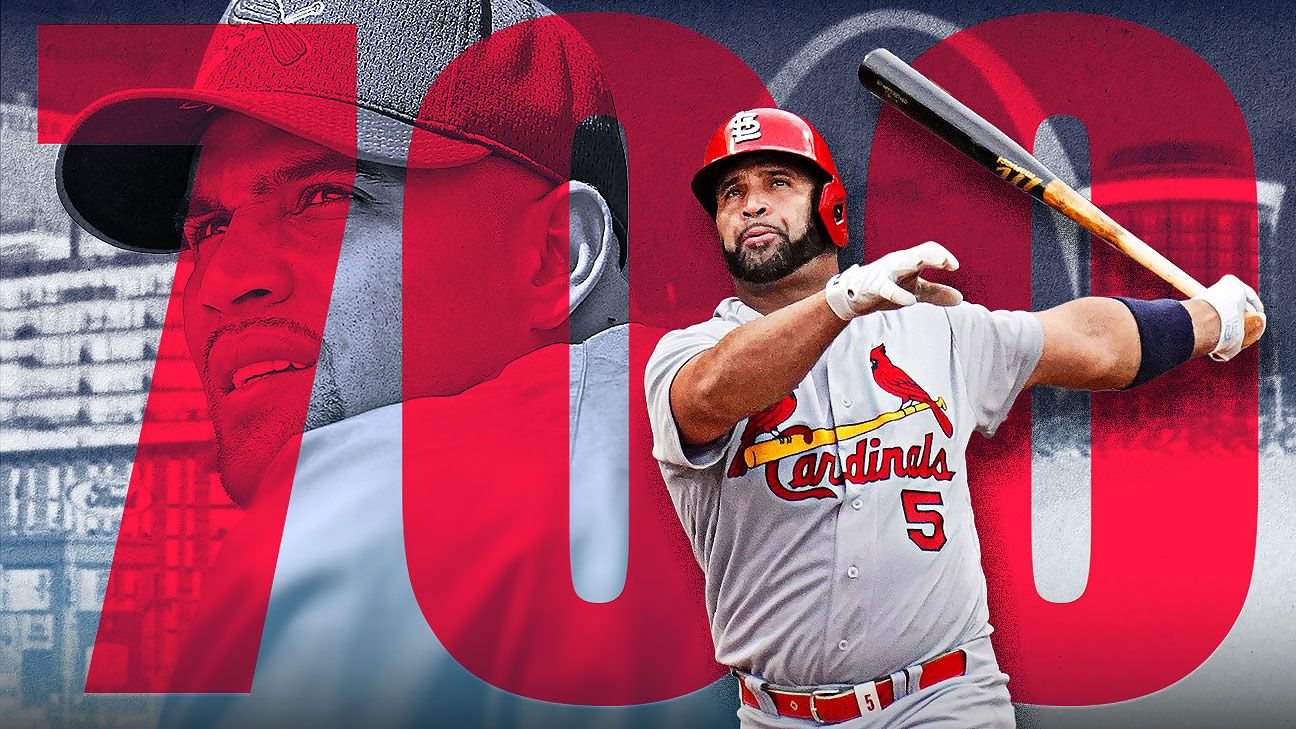 St. Louis Cardinals' Albert Pujols hits 700th career home run