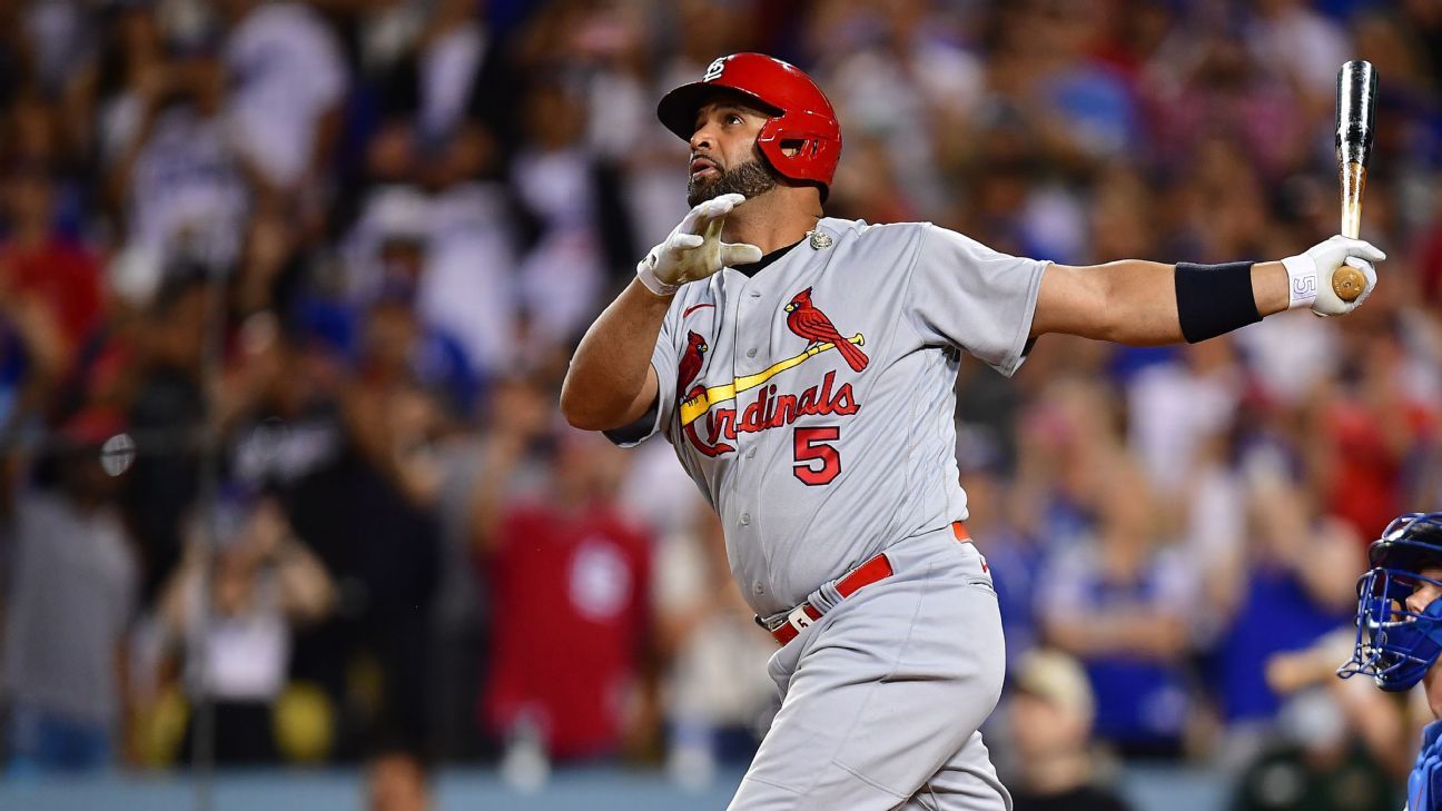 Albert Pujols hits home run 698, now two away from 700
