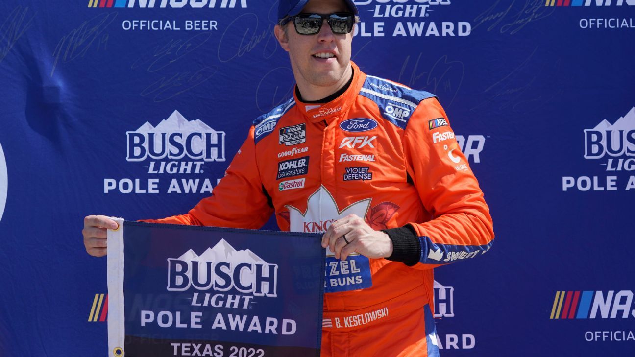 Keselowski on Texas pole; Logano qualifies 2nd