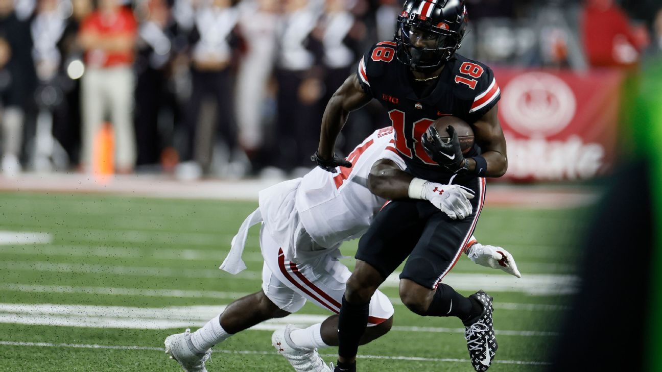 Ohio State Buckeyes receiver Marvin Harrison Jr. wears Louis Vuitton cleats  and an Apple Watch during game : r/CFB