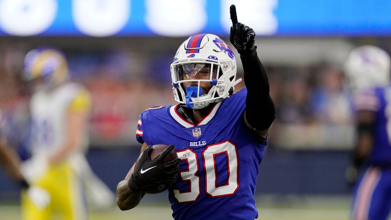 Buffalo Bills cornerback Dane Jackson lines up during the first half of a  preseason NFL football game against the Denver Broncos in Orchard Park,  N.Y., Saturday, Aug. 20, 2022. (AP Photo/Adrian Kraus