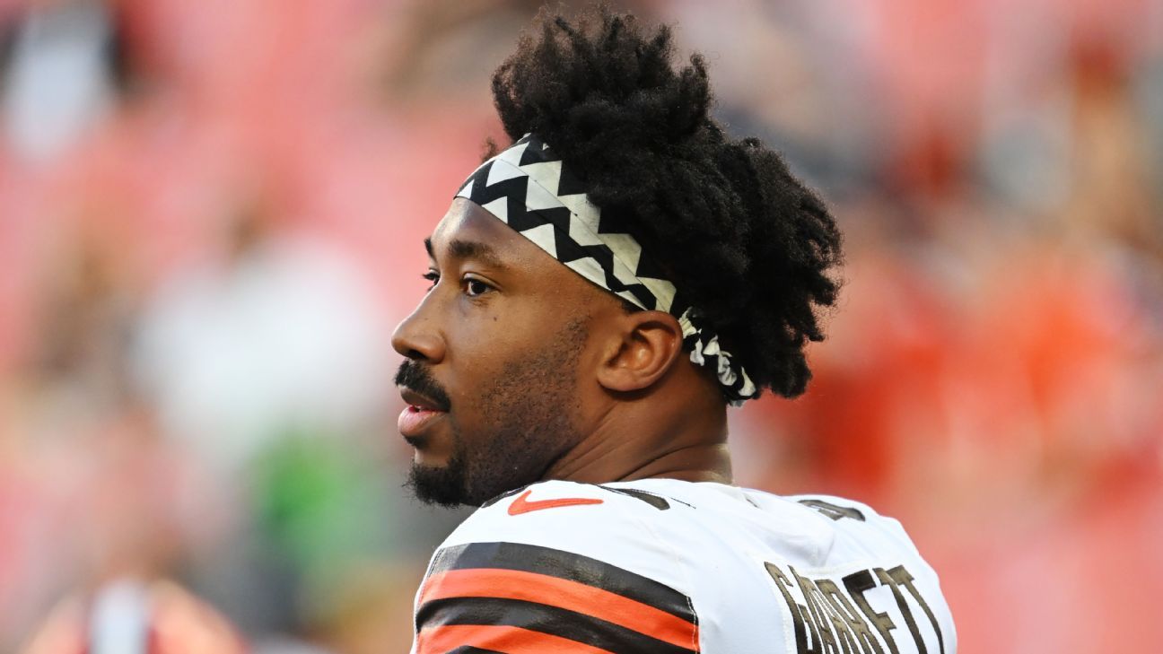 NFL notes: Browns' Myles Garrett cited for speeding following crash