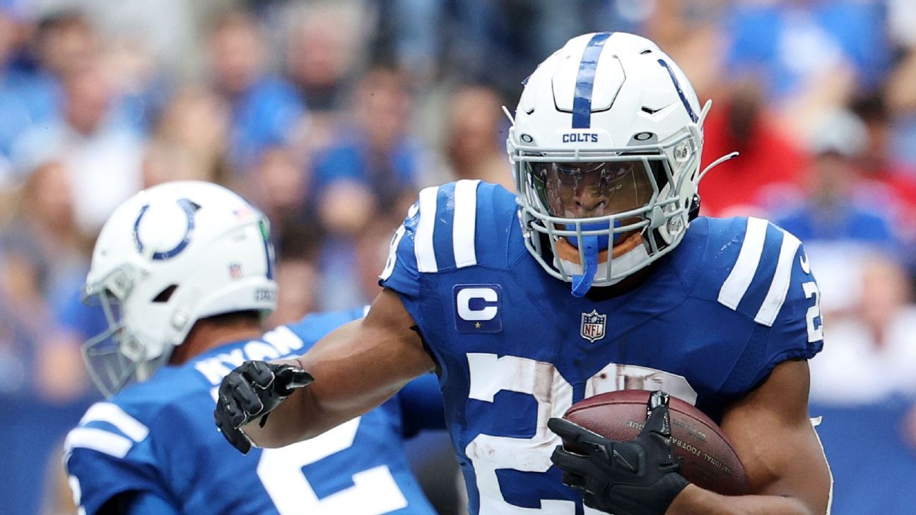 Indianapolis Colts rule out star RB Jonathan Taylor for game at Denver Broncos d..