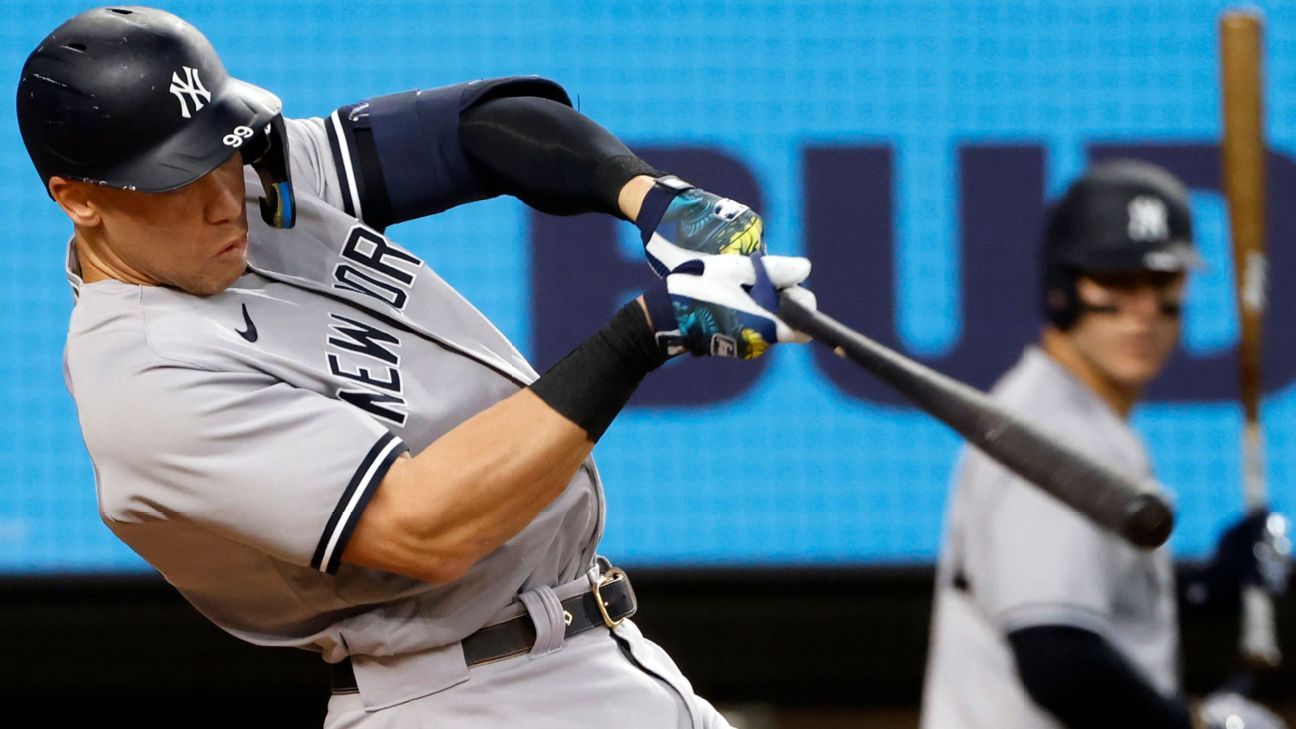 New York Yankees star Aaron Judge launches 62nd home run, sets AL's single-seaso..