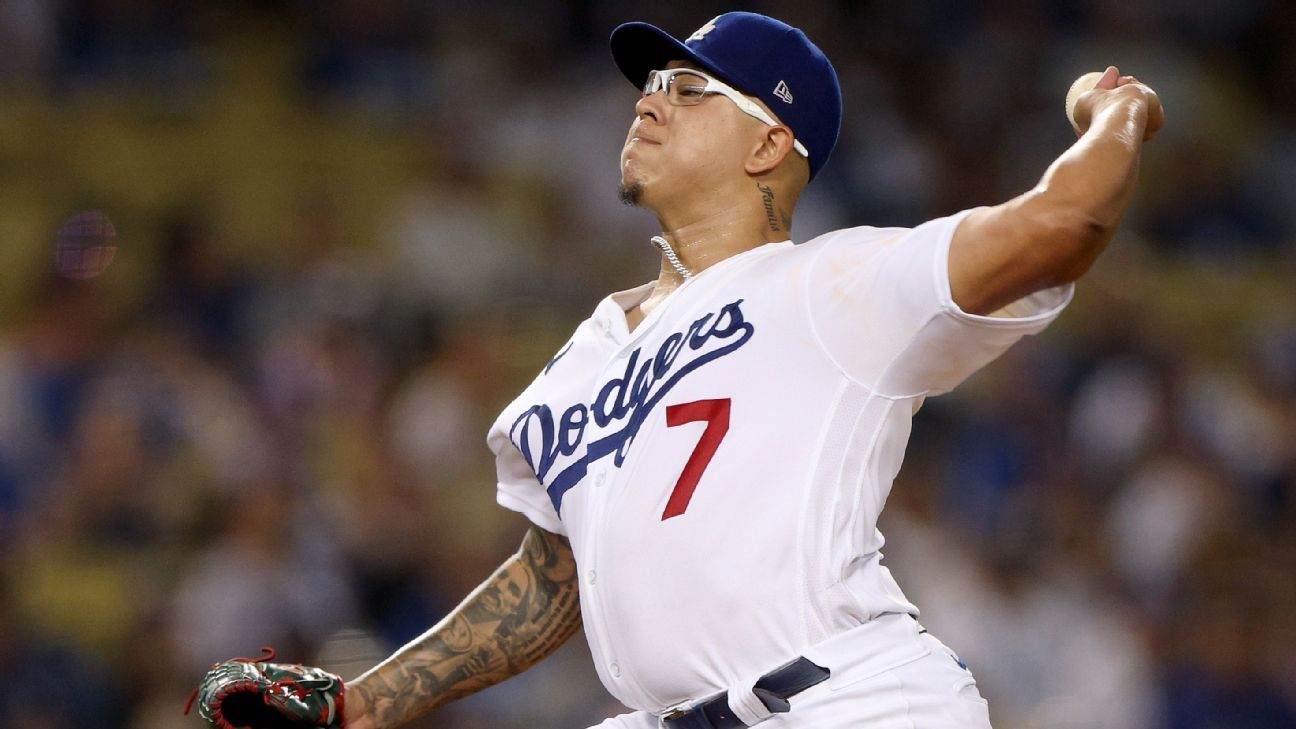 Fuentes: Pitcher mexicano Julio Urías evita arbitraje y firma con Dodgers  por $14.25 millones para temporada 2023 - ESPN