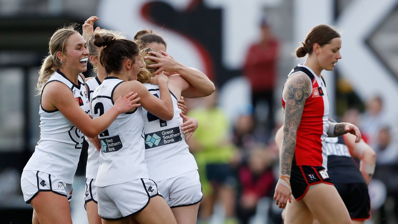 AFLW Attacking Carlton crush St Kilda at Moorabbin - ESPN