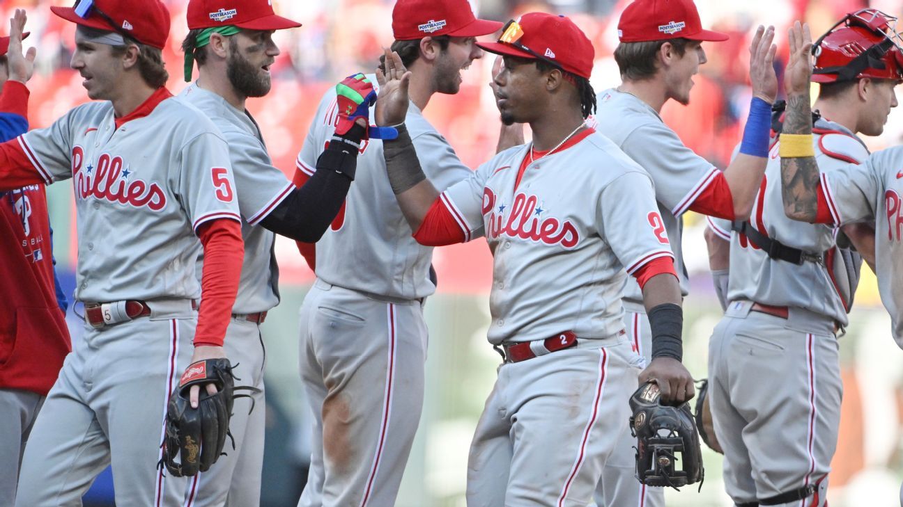 Phillies' 6-run ninth tops Cardinals in 6-3 wild-card win