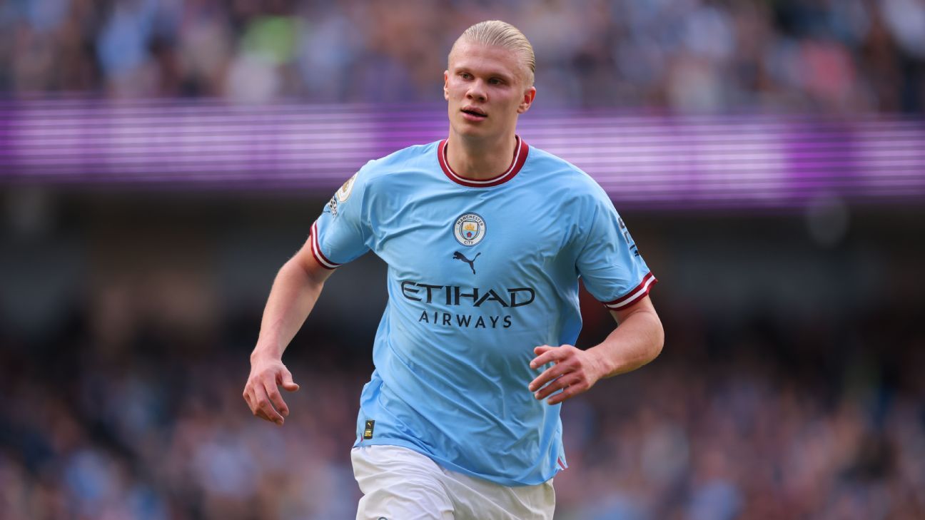 Erling Haaland out of Man City's Premier League game against Leicester
