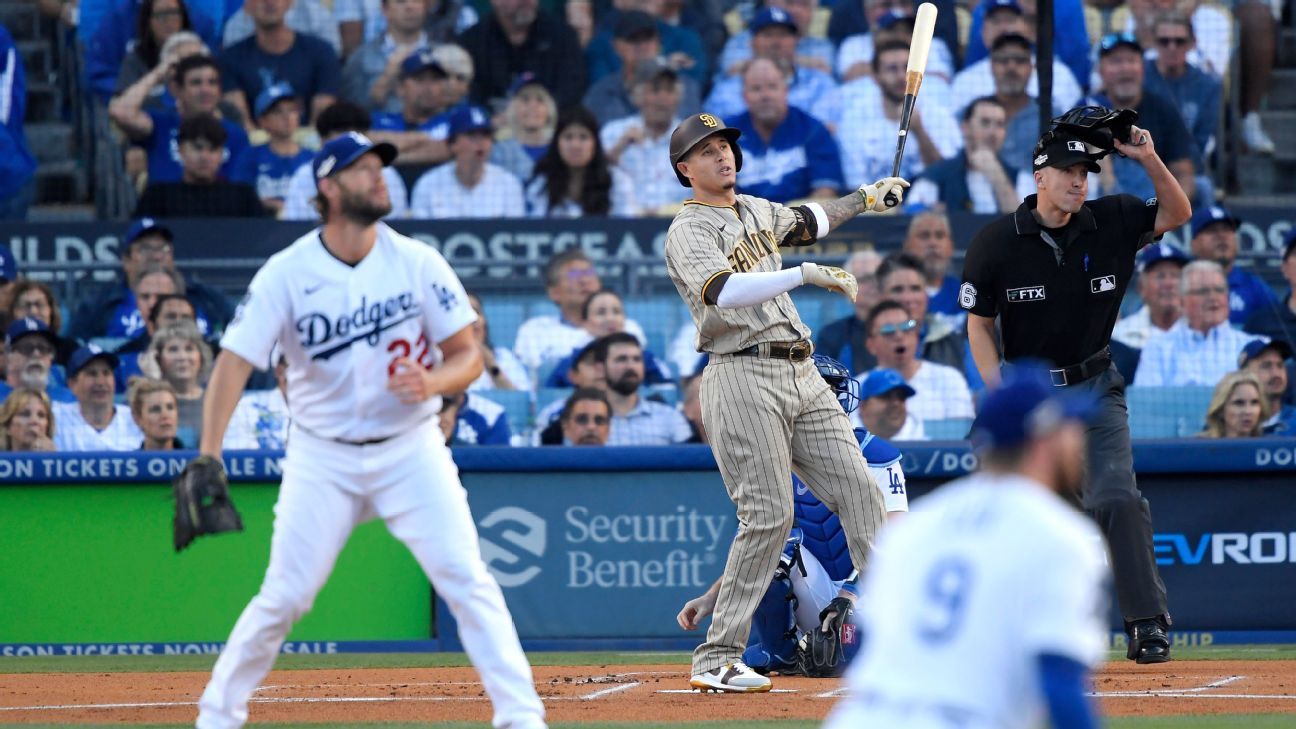 Padres pull out 5-3 victory over Dodgers, tie NLDS 1-all