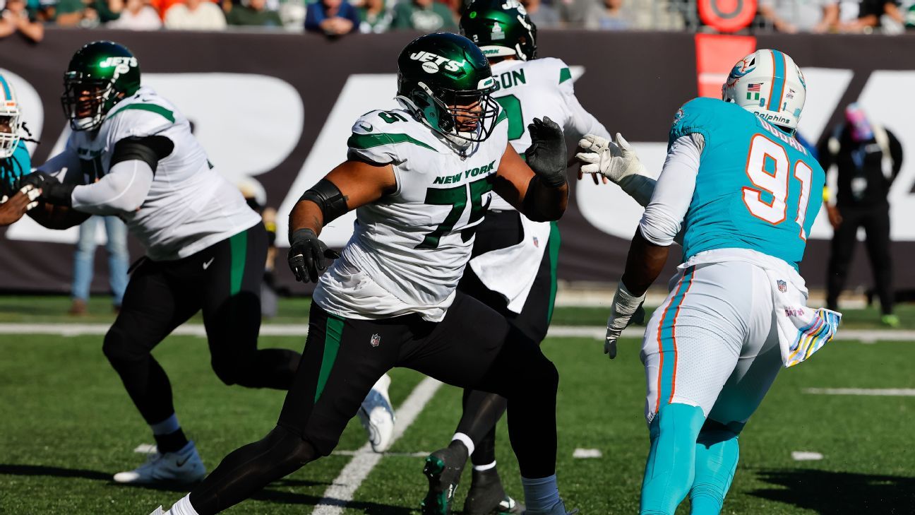 Alijah Vera-Tucker's versatility earns praise from legends - ESPN - New  York Jets Blog- ESPN