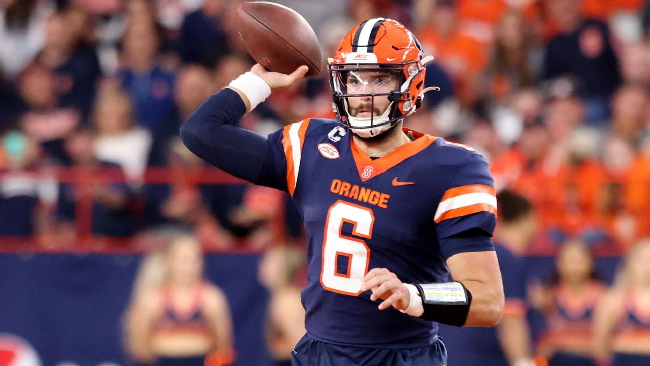 Tommy DeVito, Syracuse in bottom half of starting QB rankings for