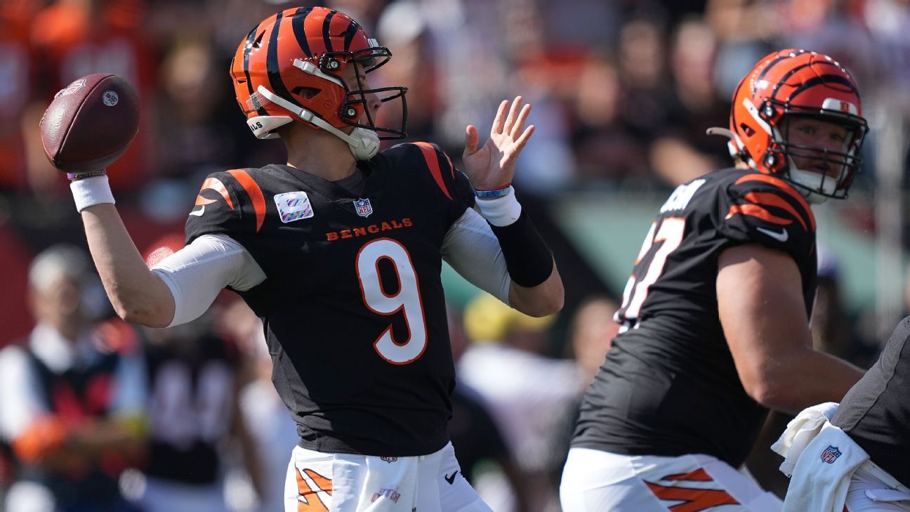 Bengals' Joe Burrow tosses 60-yard TD pass to Tyler Boyd