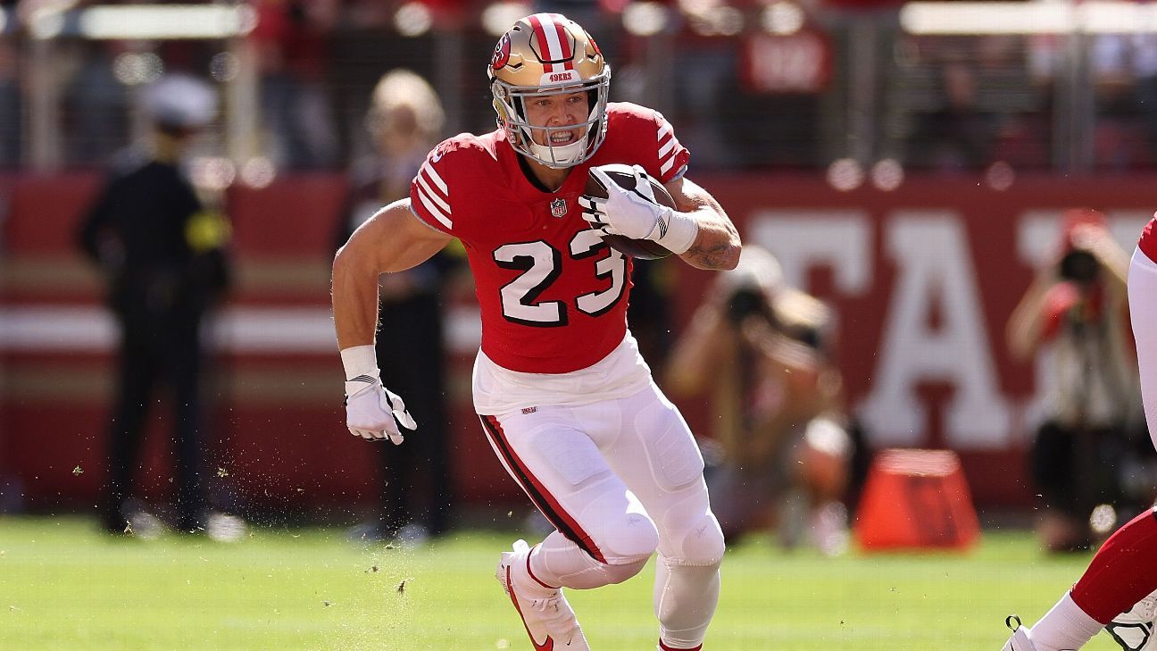 49ers' Christian McCaffrey named NFC Offensive Player of the Week