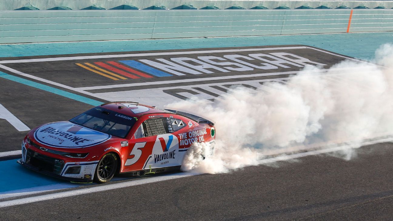 Larson emerges from Wallace incident to dominate Miami Auto Recent