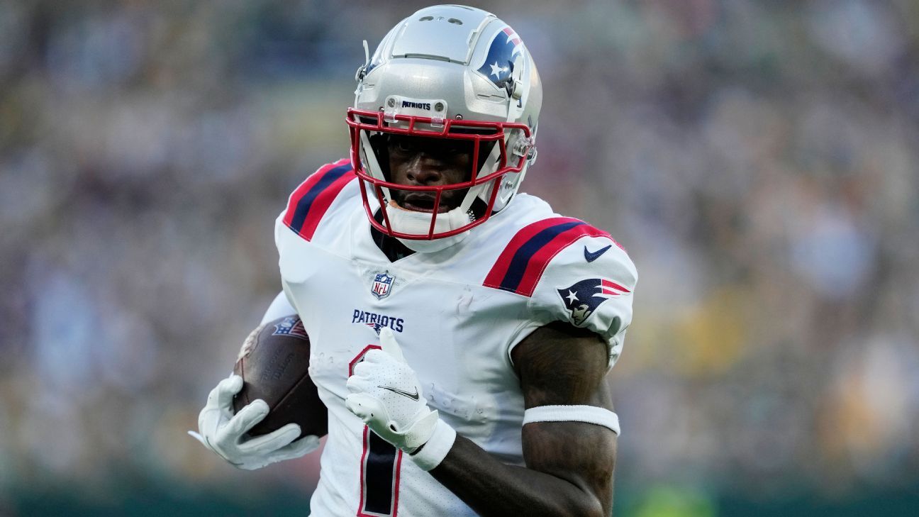 New England Patriots wide receiver DeVante Parker (1) catches the