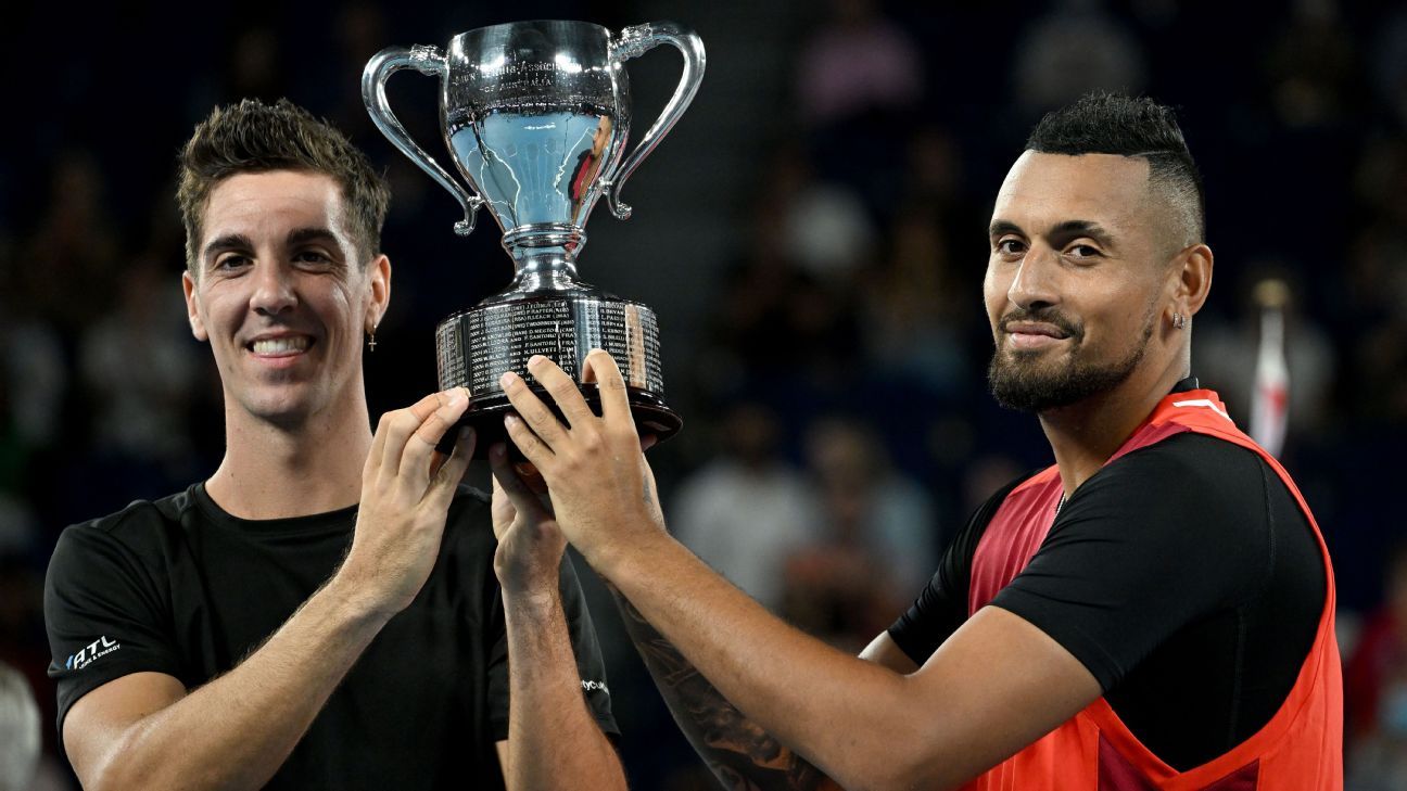 Kyrgios y Kokkinakis, clasificados a las ATP Finals