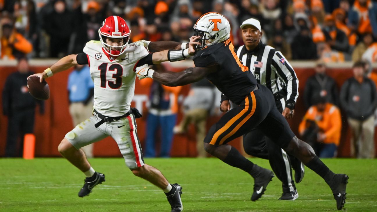 Georgia Bulldogs at Sanford Stadium 50 Yard Line Print