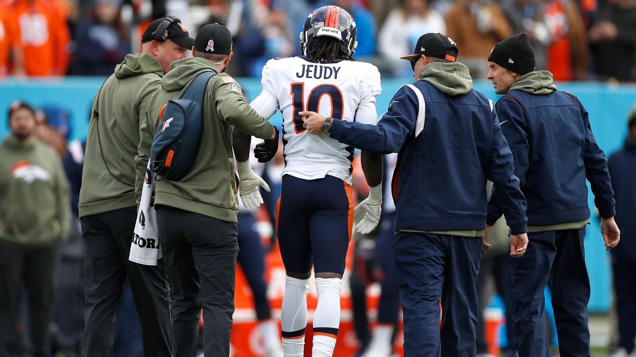 London, UK. 30th Oct, 2022. Denver Broncos Wide Receiver Jerry