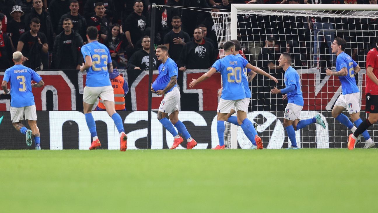 Albania vs. Italy - Football Match Summary - November 16, 2022 - ESPN