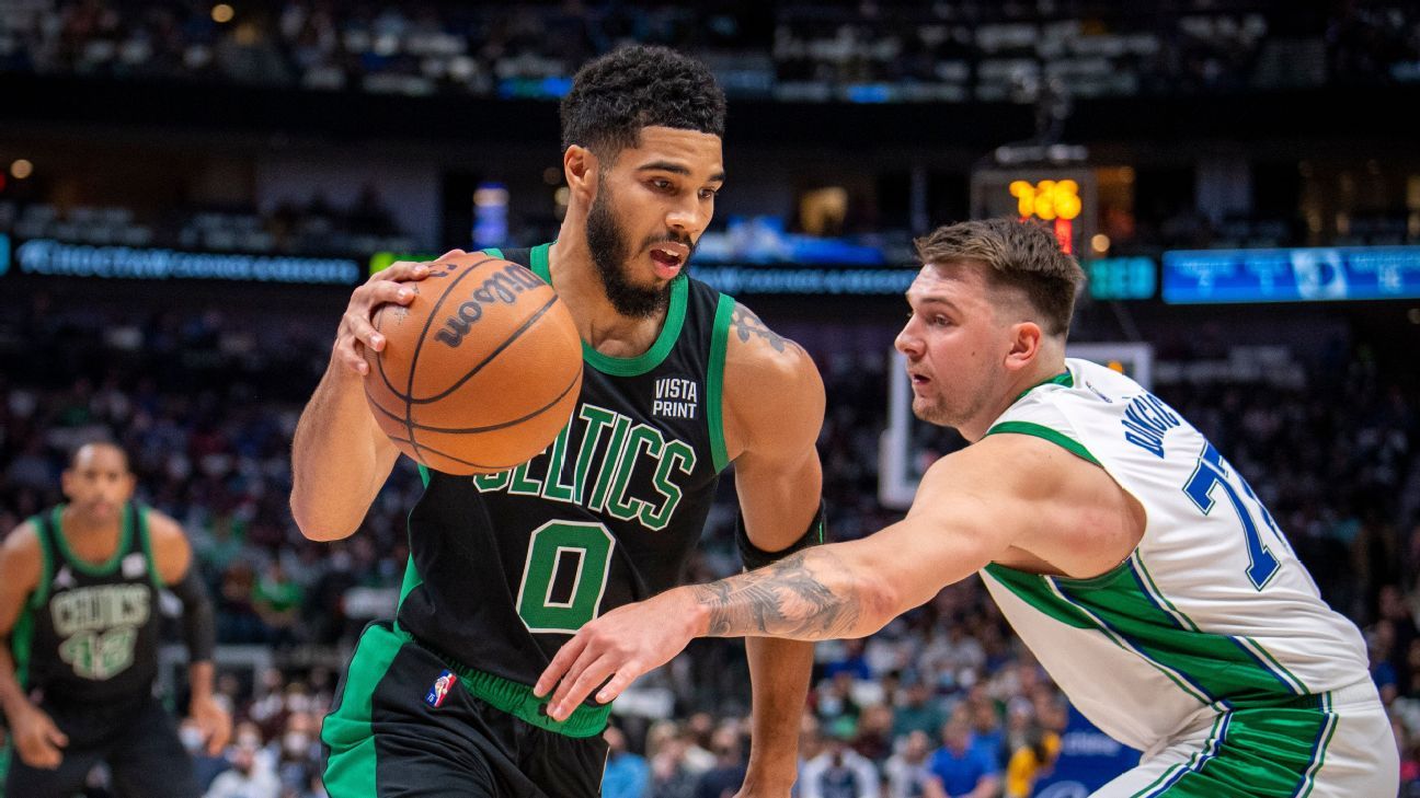 Luka Doncic lauds Jayson Tatum, Jaylen Brown as NBA's best duo - ESPN