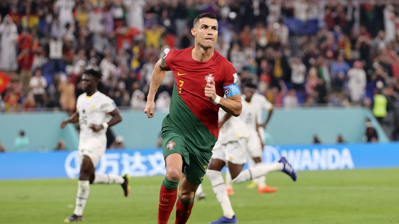 Ronaldo makes World Cup history as Portugal beats Ghana in tight 3-2 match