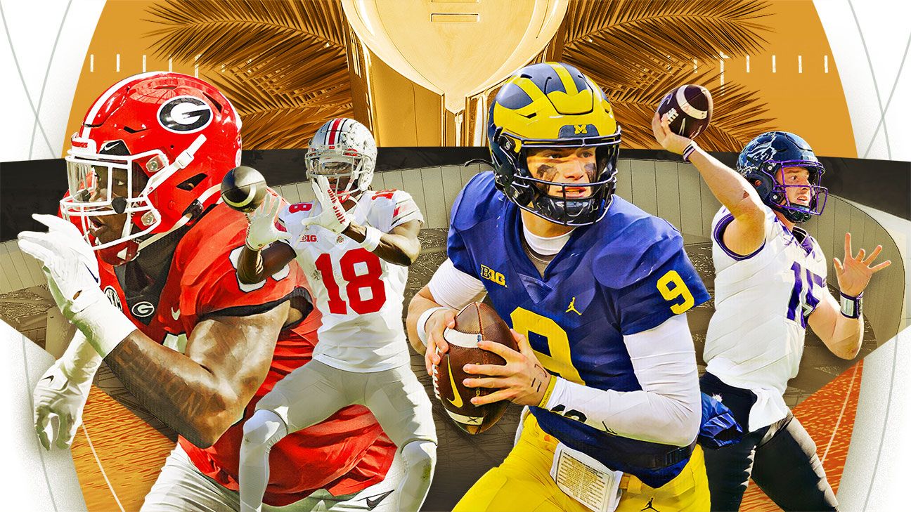 First look at Georgia-Ohio State, Michigan-TCU