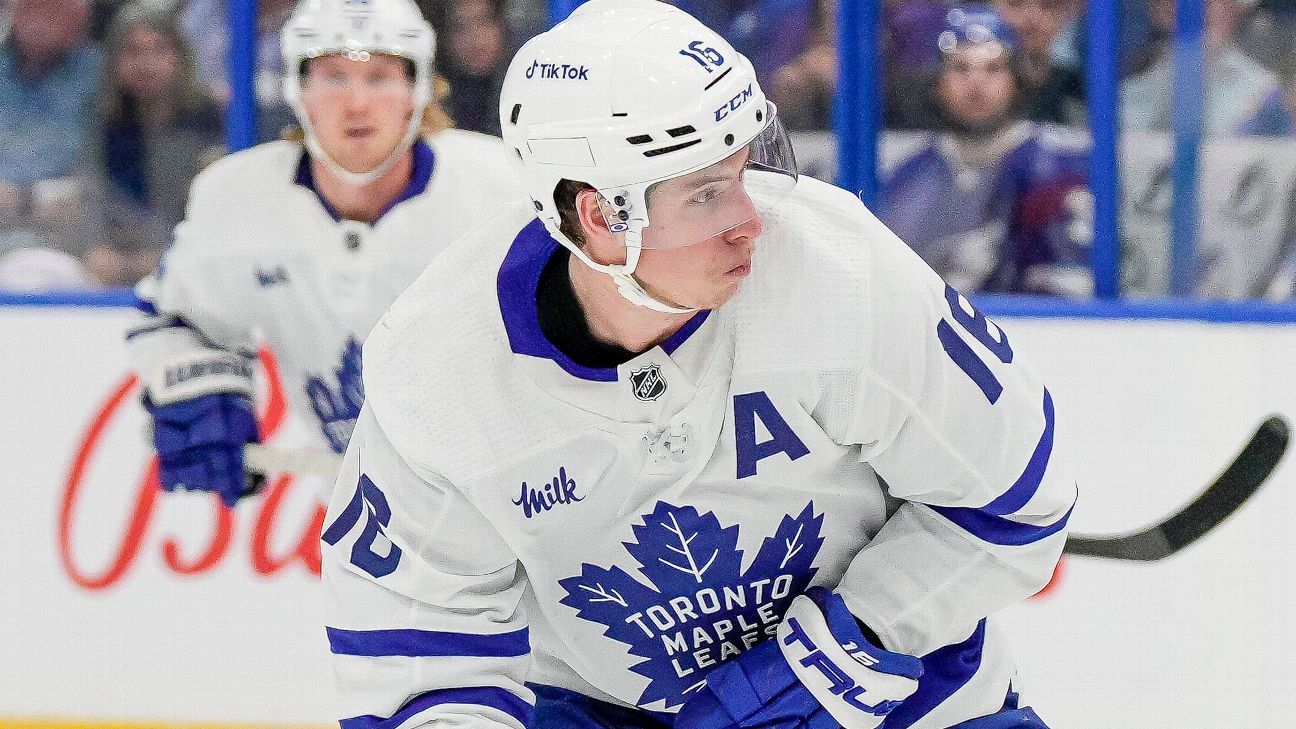 Leafs down Sharks as Marner ties franchise record with 18-game