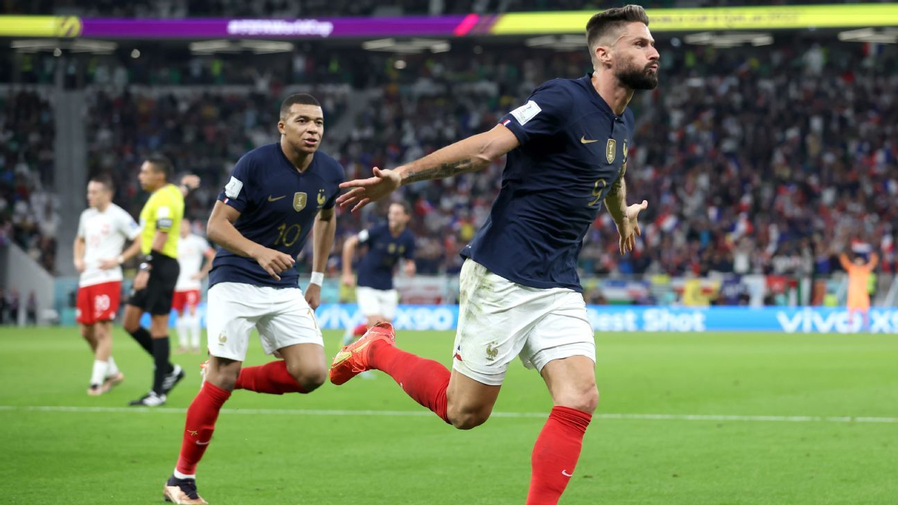 Giroud overtakes Henry as France's all-time goal scorer