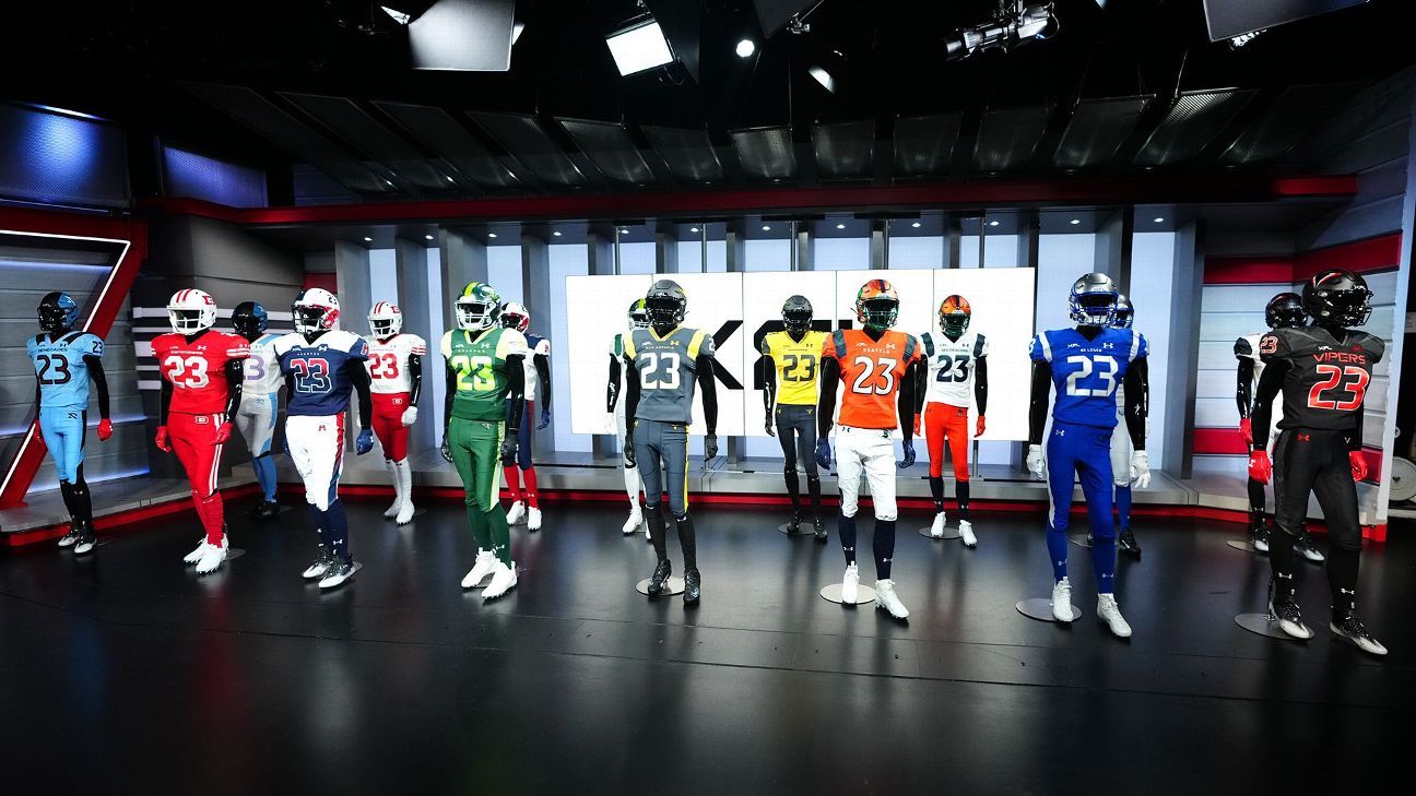 The XFL is back for 2023. Uniforms revealed for all 8 teams. 