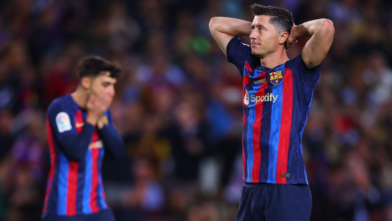 Lewandowski to miss Spanish league game after Barcelona 'exorcise' Champions  League failures