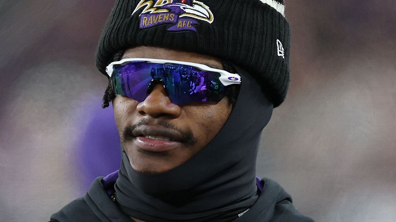 Ravens QB Lamar Jackson absent from practice again, availability against  Rams in doubt: 'We'll have to see'