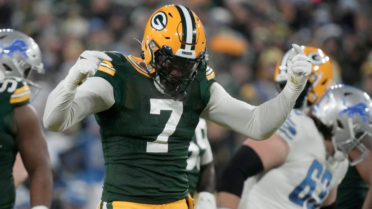 Quay Walker, de los Packers, se disculpa por empujar a médico de los Lions - ESPN
