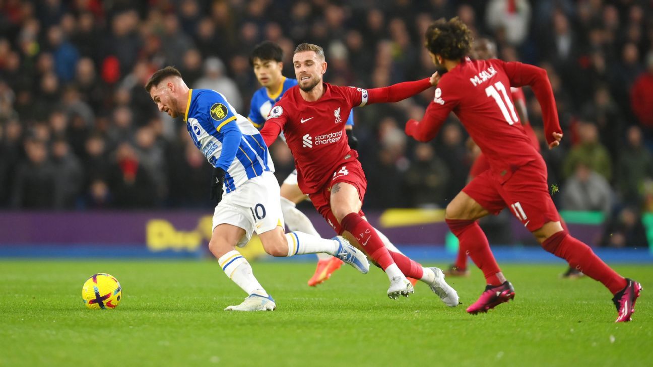 🔥 Salah vira em 6 mins, mas Liverpool deixa Brighton empatar