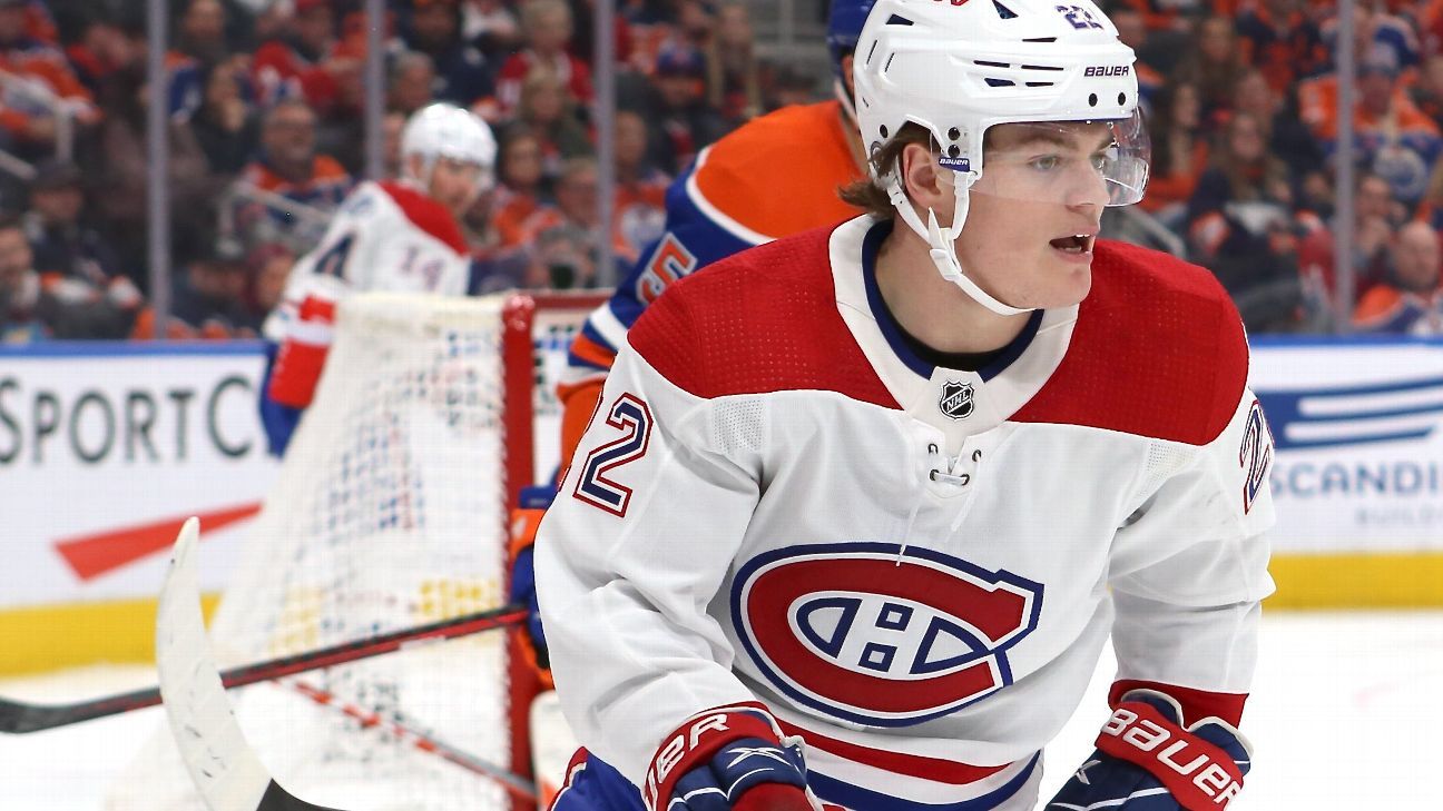 Canadiens' Caufield (shoulder) out rest of season