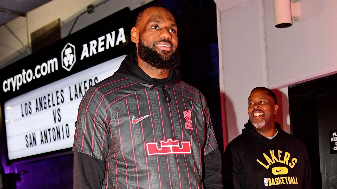 LeBron James wears leaked special edition Liverpool kit on arrival