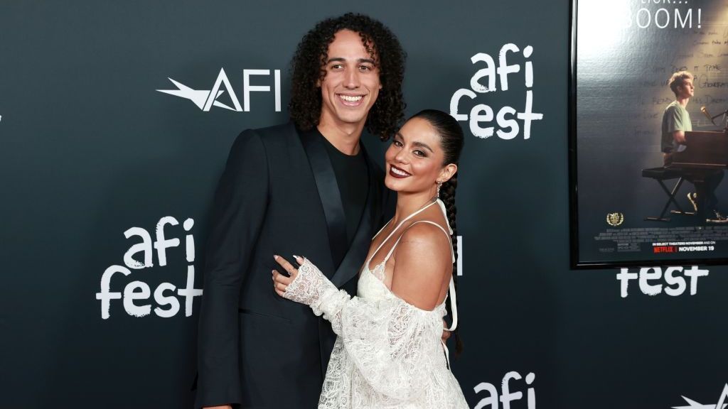 Vanessa Hudgens supports MLB fiancé Cole Tucker in his first Rockies game