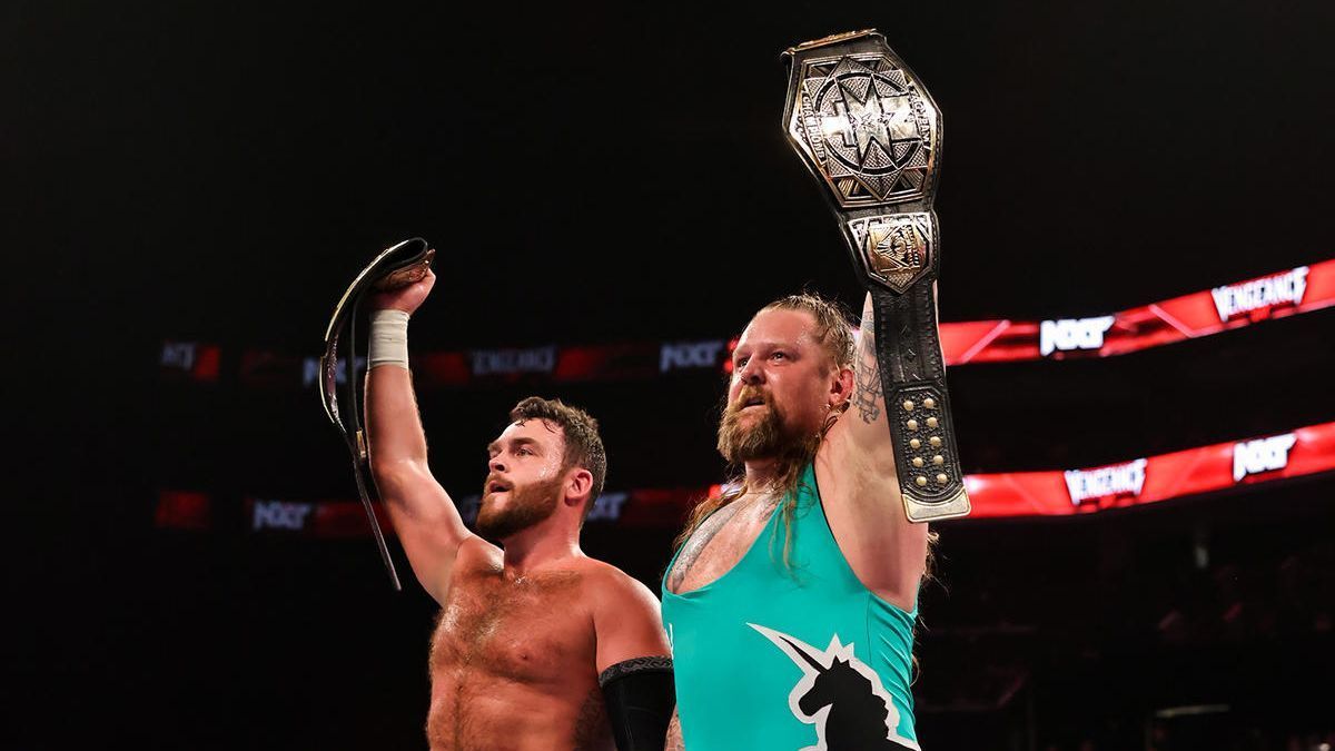 WWE NXT tag team championship history ESPN