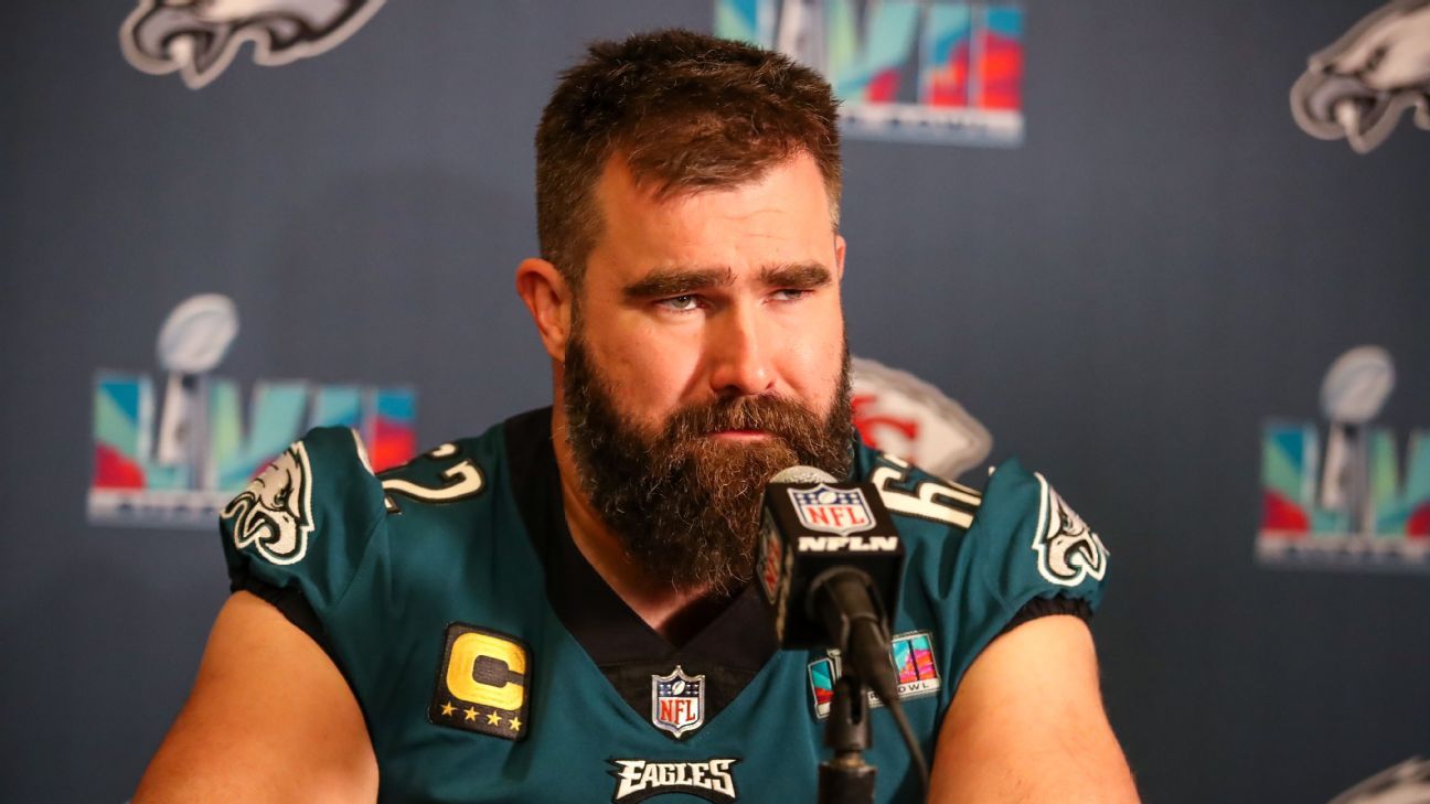 Eagles' Jason Kelce to mull retirement again after Super Bowl - ESPN