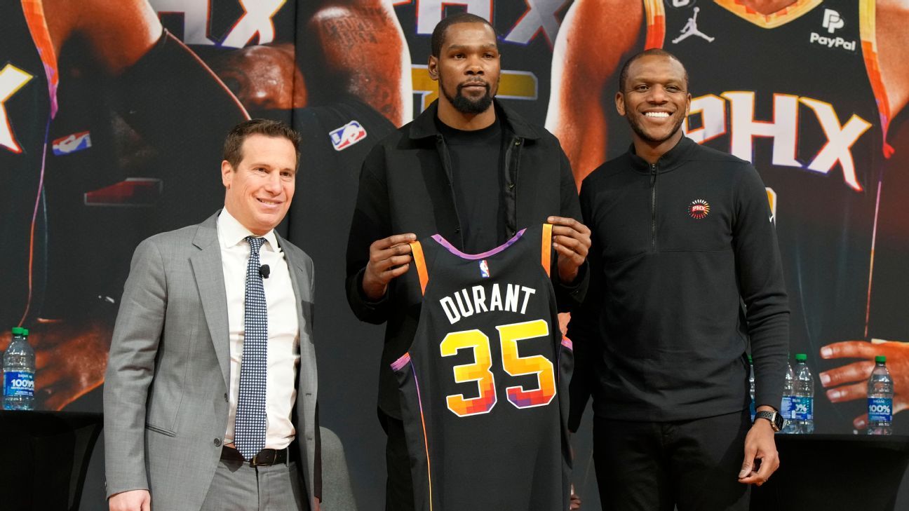 Kevin Durant traded from Brooklyn Nets to Phoenix Suns ahead of