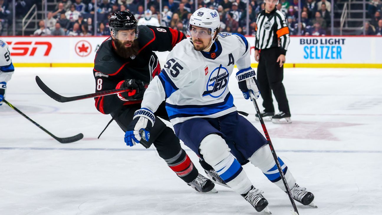 Adam Lowry Winnipeg Jets soar past Anaheim Ducks to gain ground in Wild  Card race