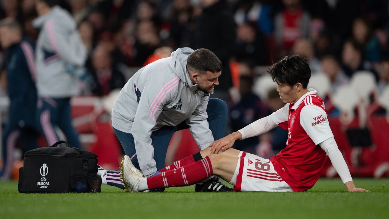 Arsenal's Tomiyasu (knee) out for rest of season